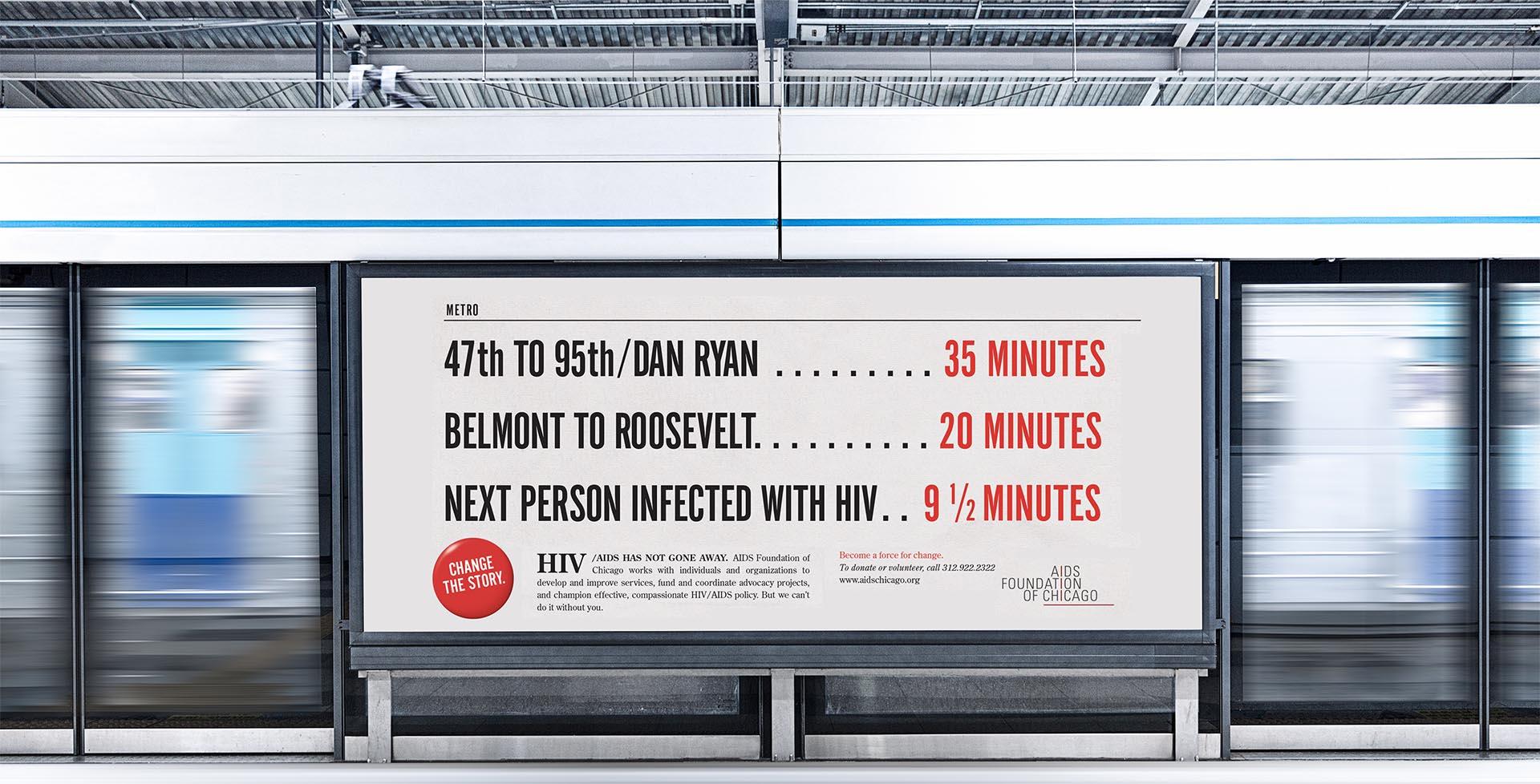 Changing the story about HIV / AIDS subway ad 2